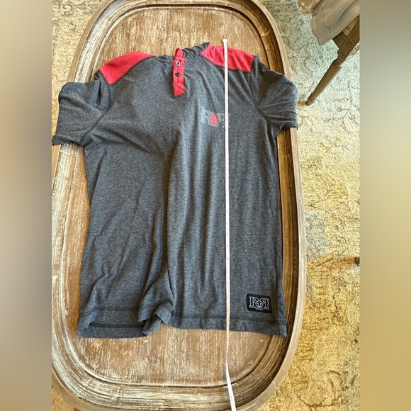 Rock Revival Logo Black and Red pullover 3 button hoodie size Medium - Picture 10 of 11